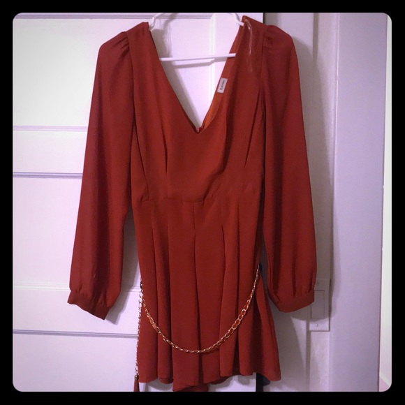 Burnt orange romper - Picture 1 of 5